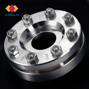 LUMIGLAS® Type 73 fused sight glass disc — metal-fused borosilicate to DIN 7079, for DIN 28120 sight port assemblies