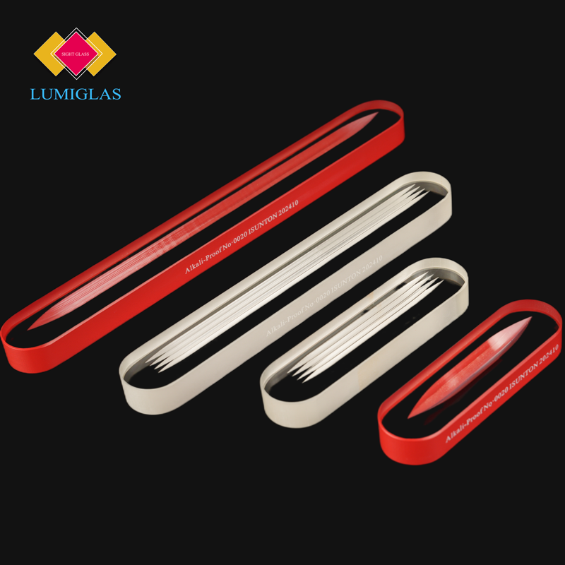 edge detail alkali-resisting level gauge glass