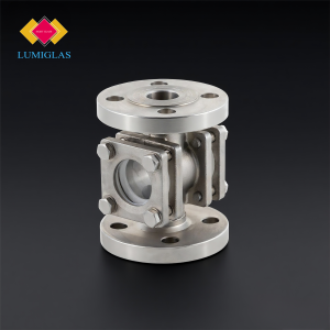 side profile ANSI straight-through sight glass