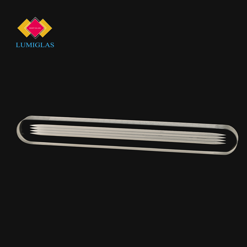 DIN7081 reflex level gauge glass front view