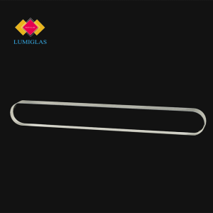 DIN7081 transparent level gauge glass front view
