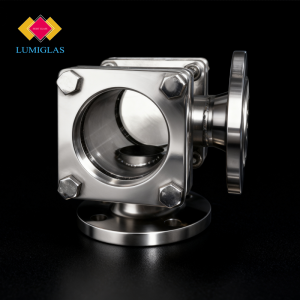 right angle sight glass front view