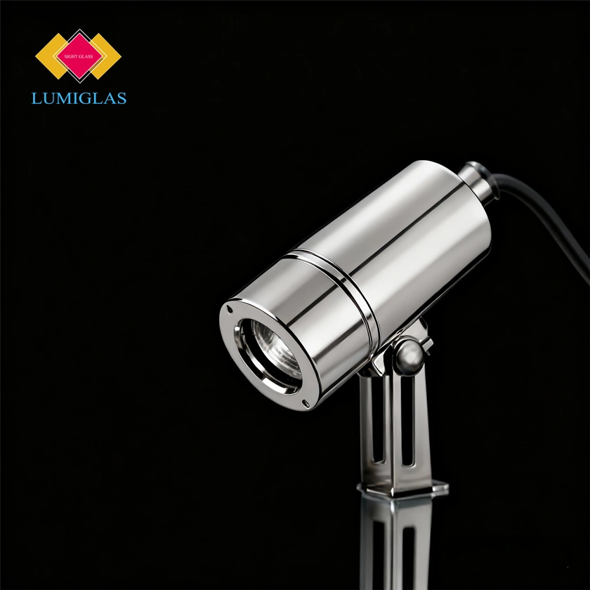 Installing ESL25 LED-Ex luminaire on DIN 28120 sight glass