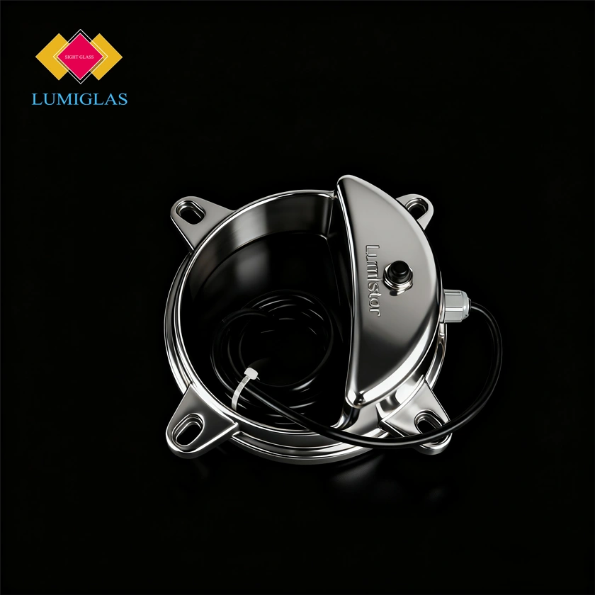 Installing Lumistar LED luminaire on DIN 28120 sight glass