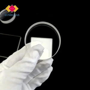 Alkali-resistant mica glass window for high pH boiler observation.