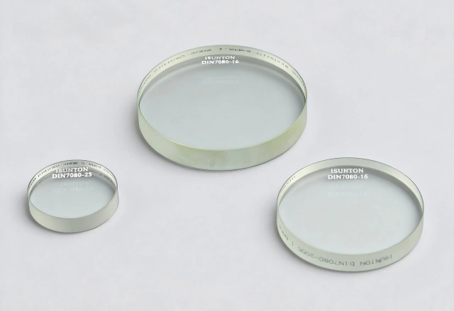 DIN 7080 borosilicate sight glass disc for high pressure applications