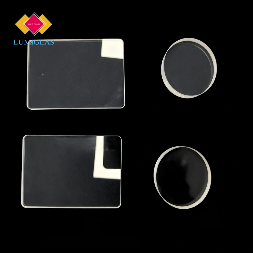 Alkali-resistant mica glass window for high pH boiler observation.