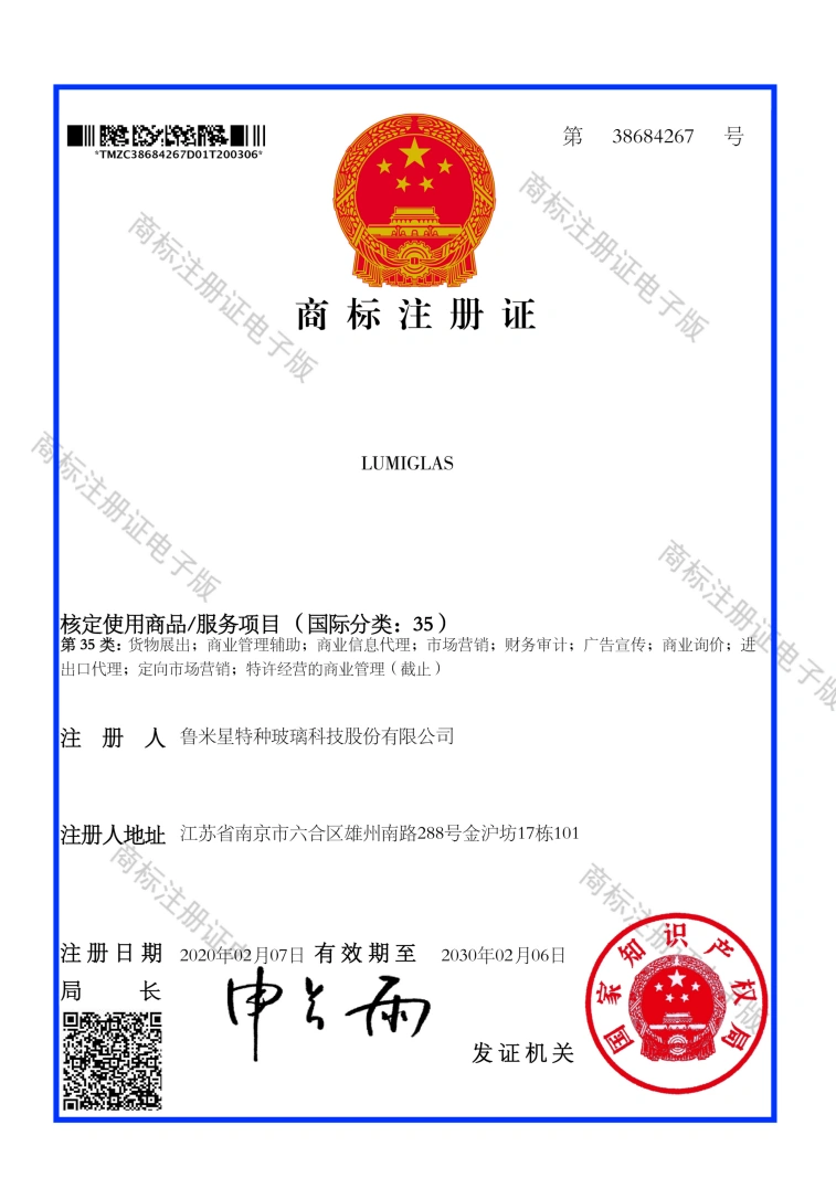 LUMIGLAS Business Management Trademark