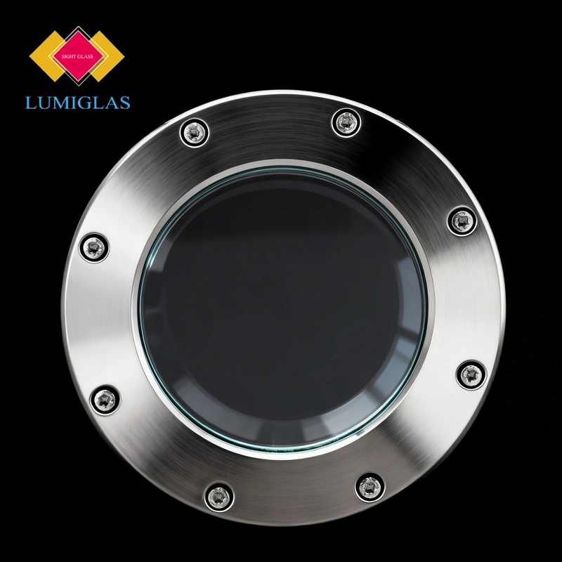 Lumiglas round DIN 28120 weld-on sight glass fitting for industrial vessels
