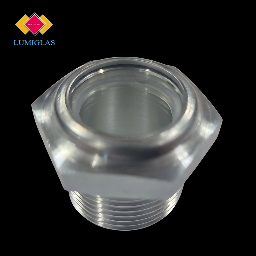 LUMIGLAS LSQ-075-M400 Monel 400 fused quartz observation port 3/4 NPT high temperature sight glass 1000°C