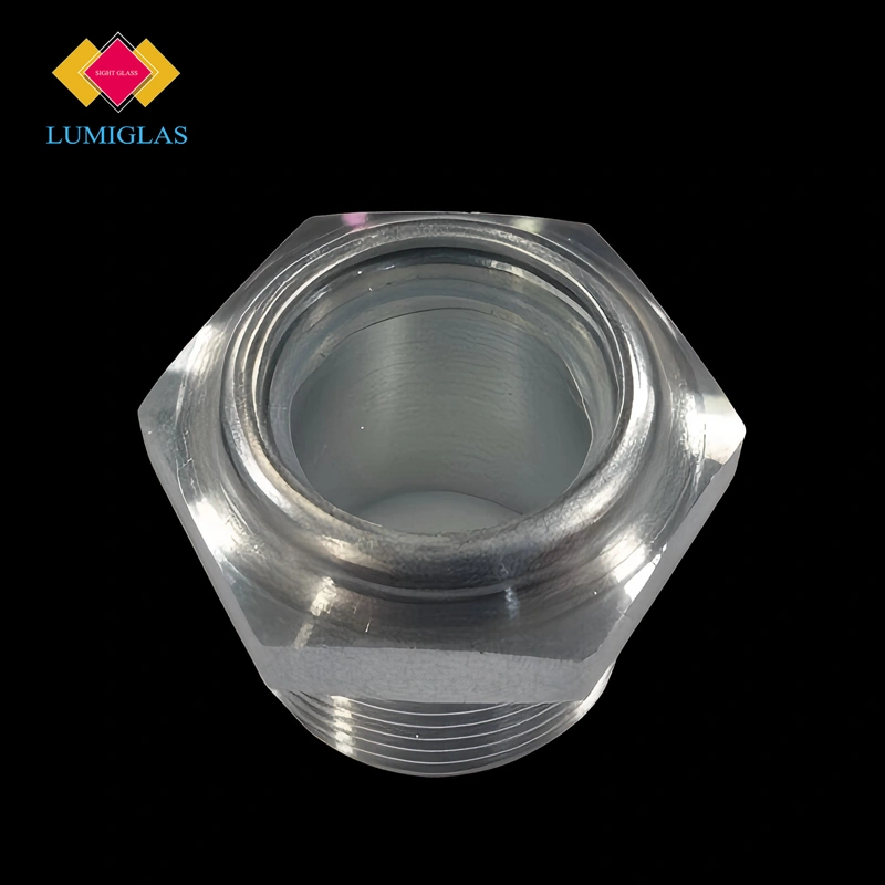 LUMIGLAS LSQ-075-M400 Monel 400 fused quartz observation port 3/4 NPT high temperature sight glass 1000°C