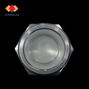 LUMIGLAS LSQ-075-M400 Monel 400 fused quartz observation port 3/4 NPT high temperature sight glass 1000°C