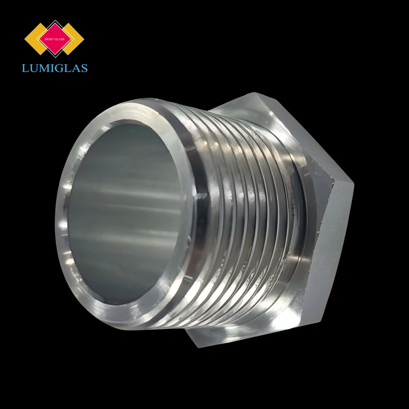 LUMIGLAS LSQ-075-M400 Monel 400 fused quartz observation port 3/4 NPT high temperature sight glass 1000°C