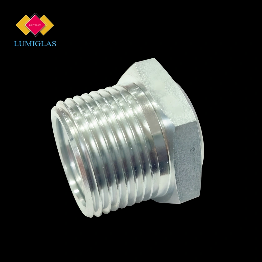 LUMIGLAS LSQ-075-M400 Monel 400 fused quartz observation port 3/4 NPT high temperature sight glass 1000°C