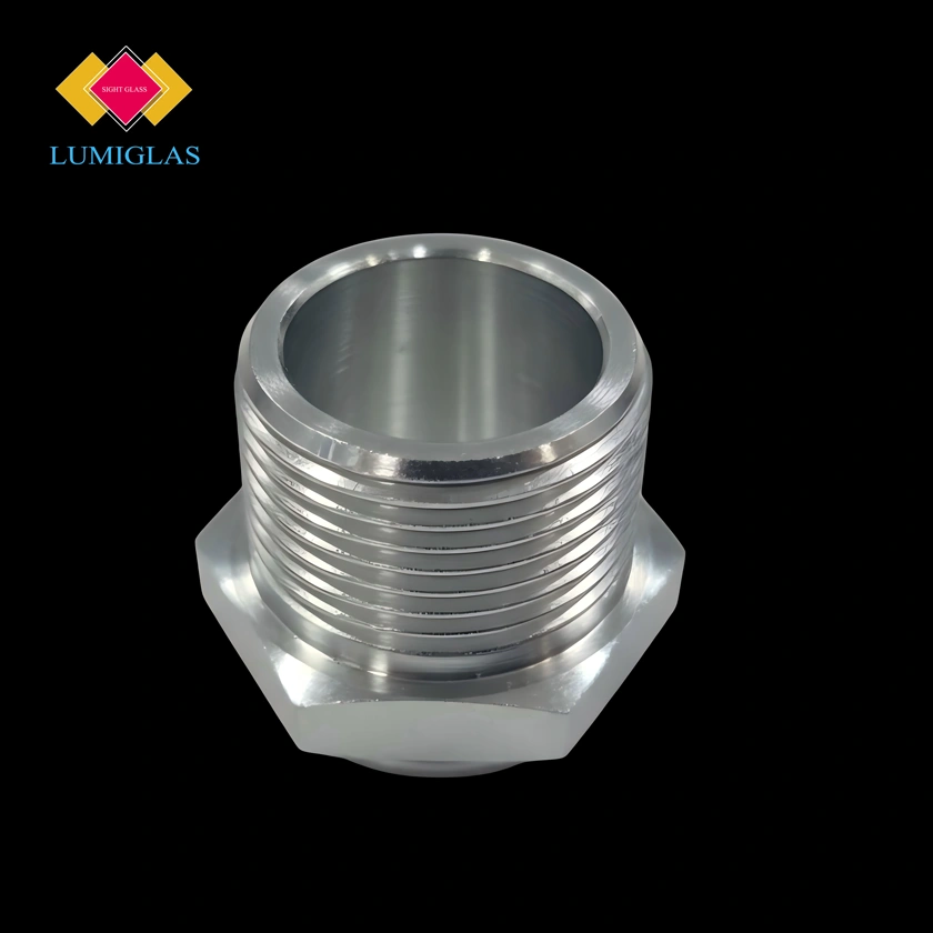 LUMIGLAS LSQ-075-M400 Monel 400 fused quartz observation port 3/4 NPT high temperature sight glass 1000°C