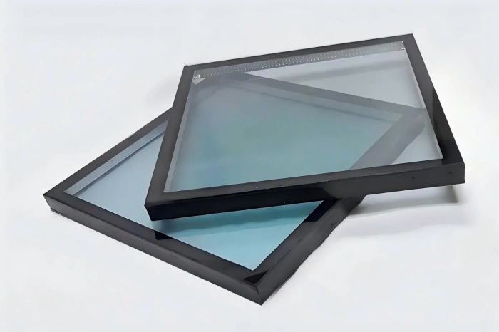 Glass-ceramic insulating glazing unit (IGU) construction — NEG Neoceram inner pane, 16 mm aluminium spacer cavity, thermally toughened safety glass outer pane