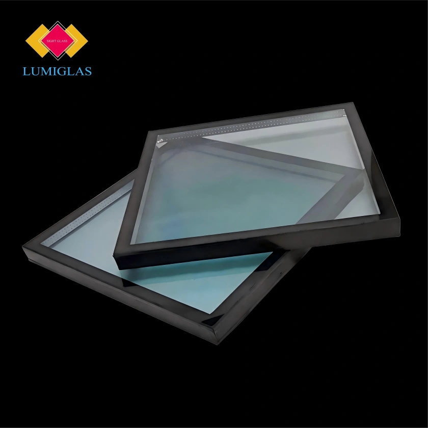 Lumiglas high-temperature explosion-proof glass-ceramic IGU, Neoceram + tempered safety glass, 950 °C service