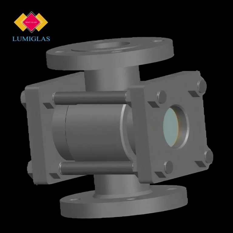 LUMIGLAS LMX 880-XR — 2" Class 150 flanged sight flow indicator with 316SS rotor and dual borosilicate windows.
